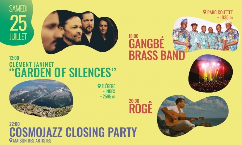 Your day at CosmoJazz • Saturday 25 July 2026